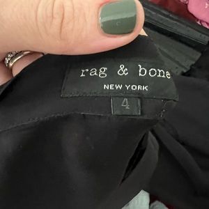Rag and bone size 4 black lace blouse